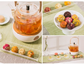 Hand Made Blooming Tea Wholesale Test-tube Package Flowering Blooming Tea Ball Flavored Tea