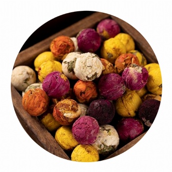 18 Tea Balls Gift Box  blooming tea ball Mix and Assorted Flavors