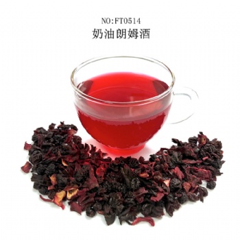 Butter Rum German Blueberry Flower Tea fruit  flavor tea