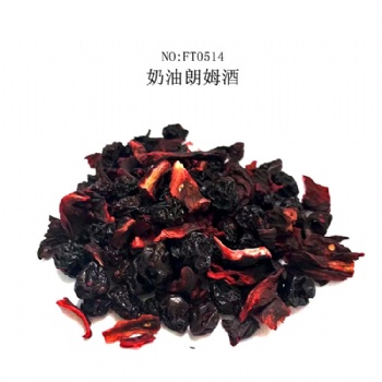 Butter Rum German Blueberry Flower Tea fruit  flavor tea